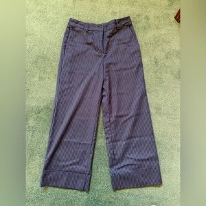 Loft Stripped Pants-Size 6R Navy Blue/White Stripes